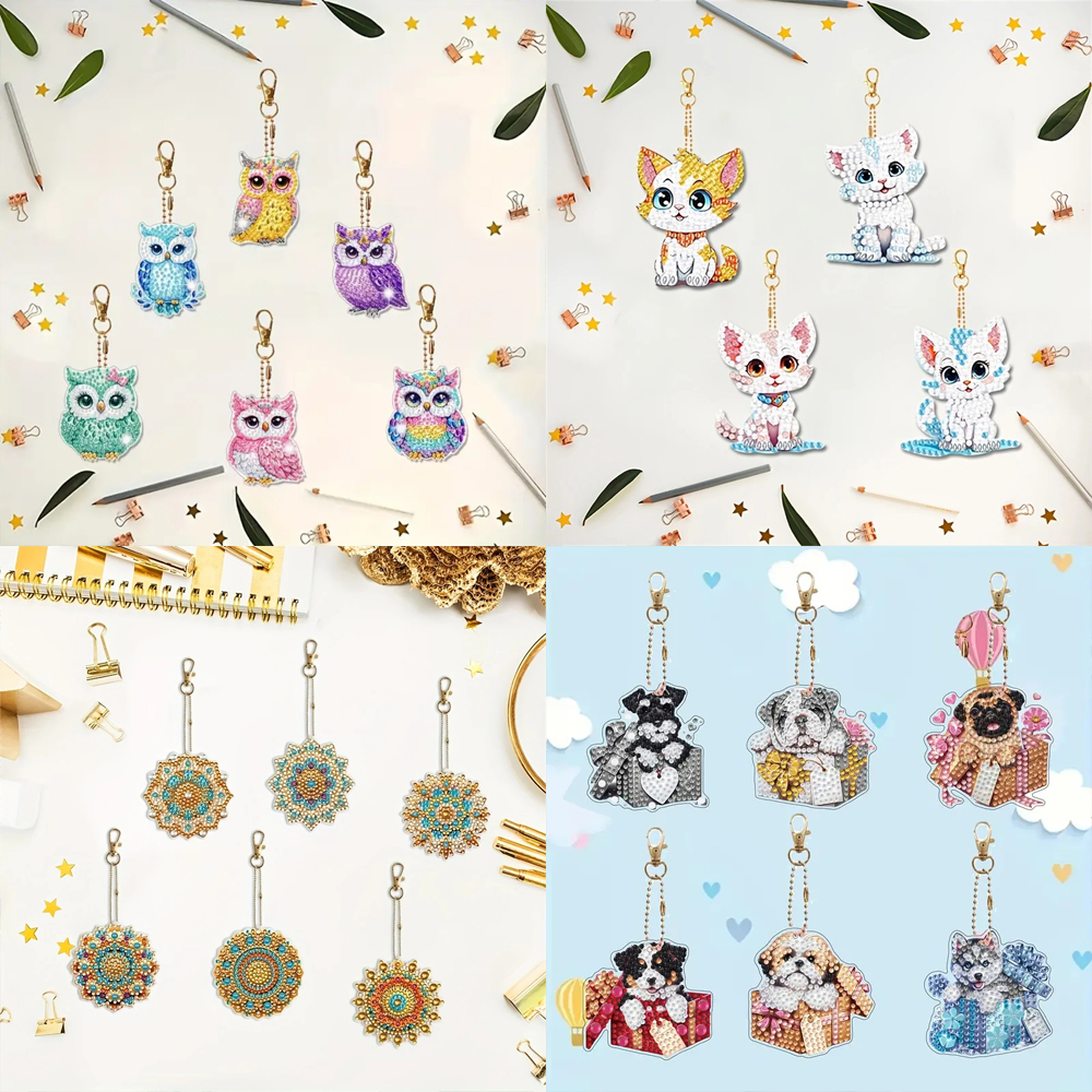 6-piece/set DIY Diamond Keycha – Resin Craft Supplies recenzja i cena