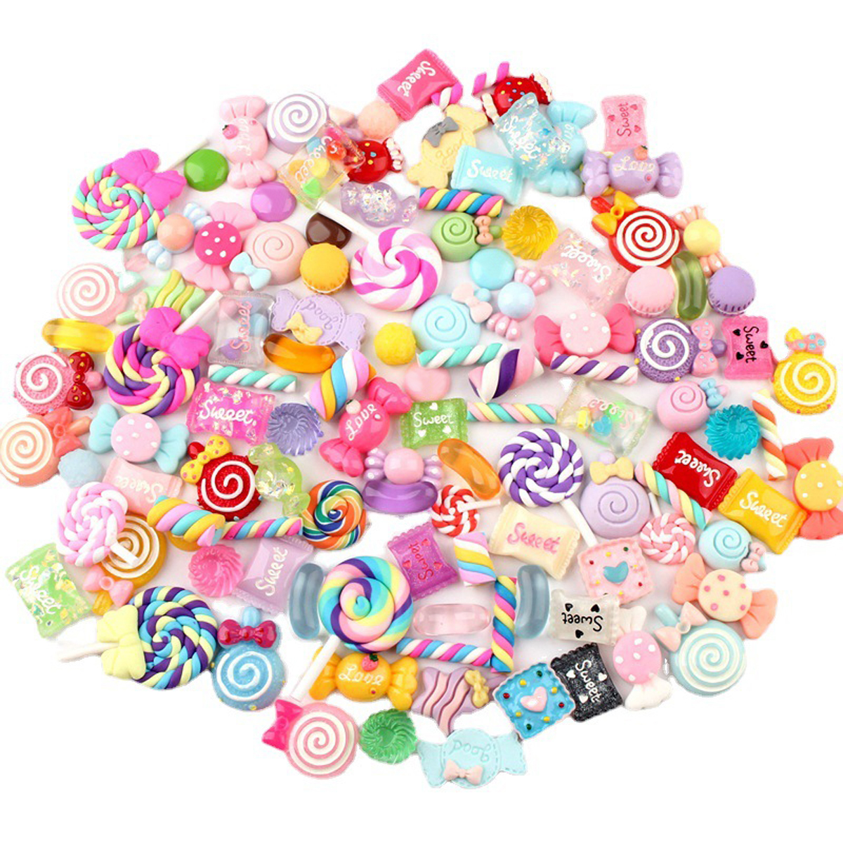 30pcs Random Candy Slime Charm – Resin Craft Supplies recenzja i cena