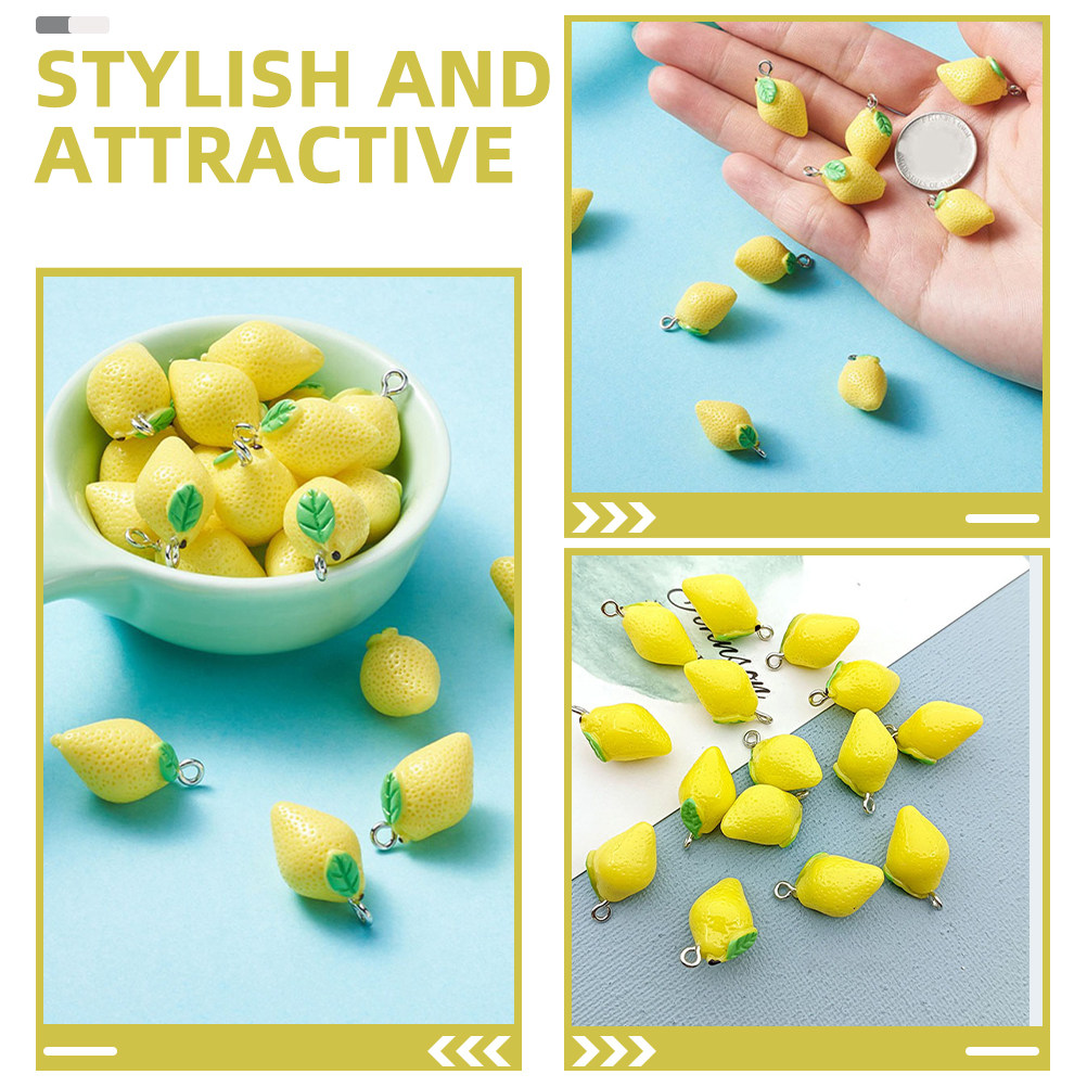 20Pcs Resin Lemon Charms Fruit – Crafting Resin recenzja i cena