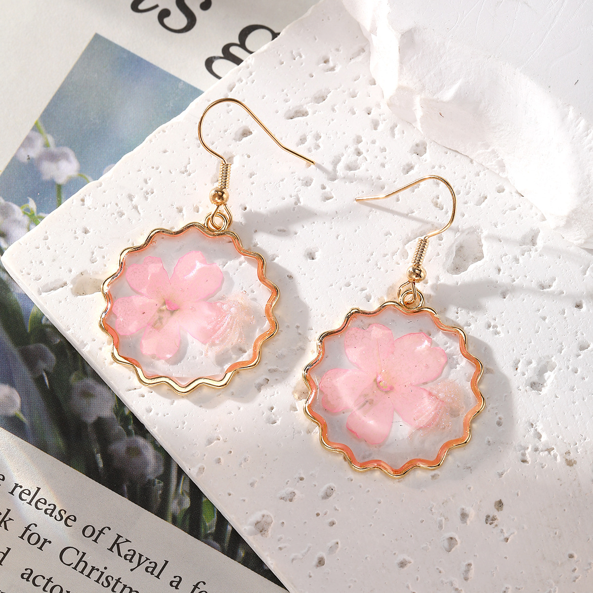 New Dried Flower Dangle Earrin – Dried Flower Bulk recenzja i cena