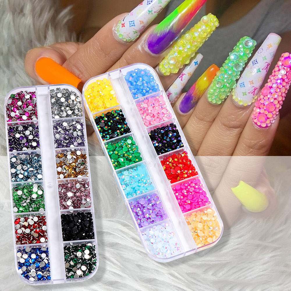 2400pcs 2mm AB Jelly Rhineston – Resin Glitter Pack recenzja i cena