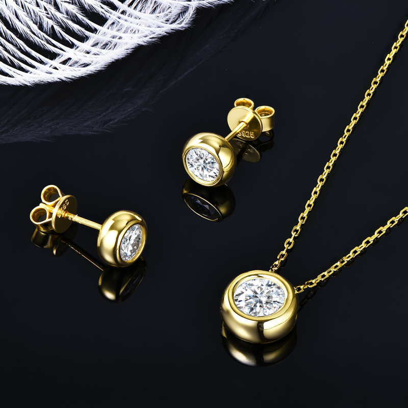IOGOU 6.5mm 1ct Bezel Moissani – Bezels Set Pendant recenzja i cena