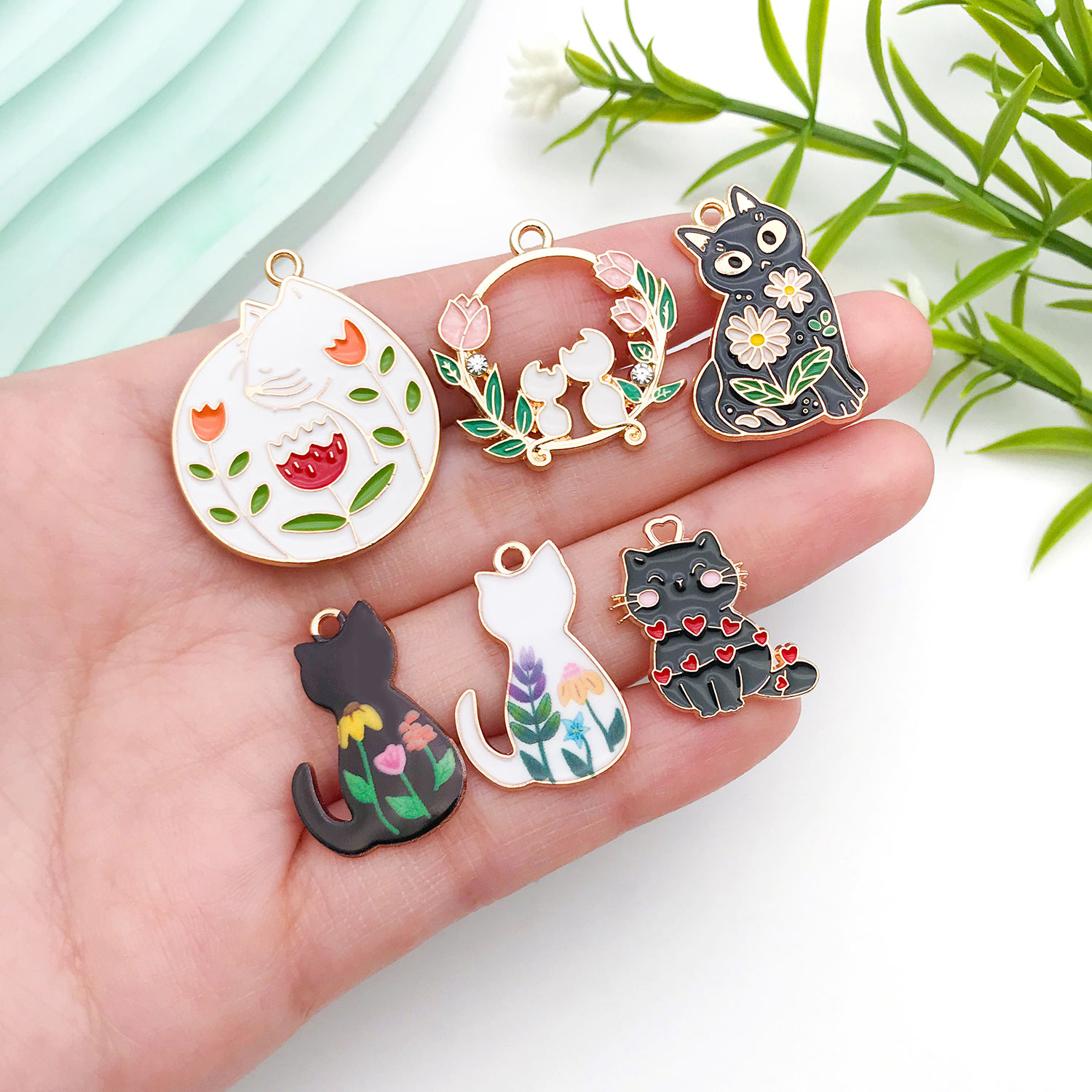 5/10pcs Resin Popular Cat Char – Resin Craft Material recenzja i cena