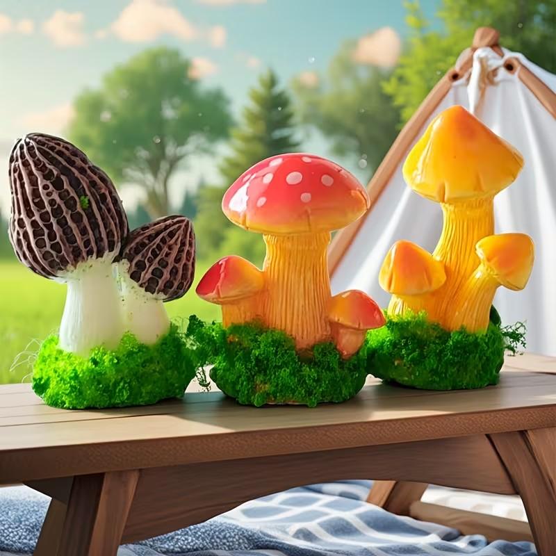 1 Set of 3pcs Artificial Mushr – Terrarium Moss Art recenzja i cena