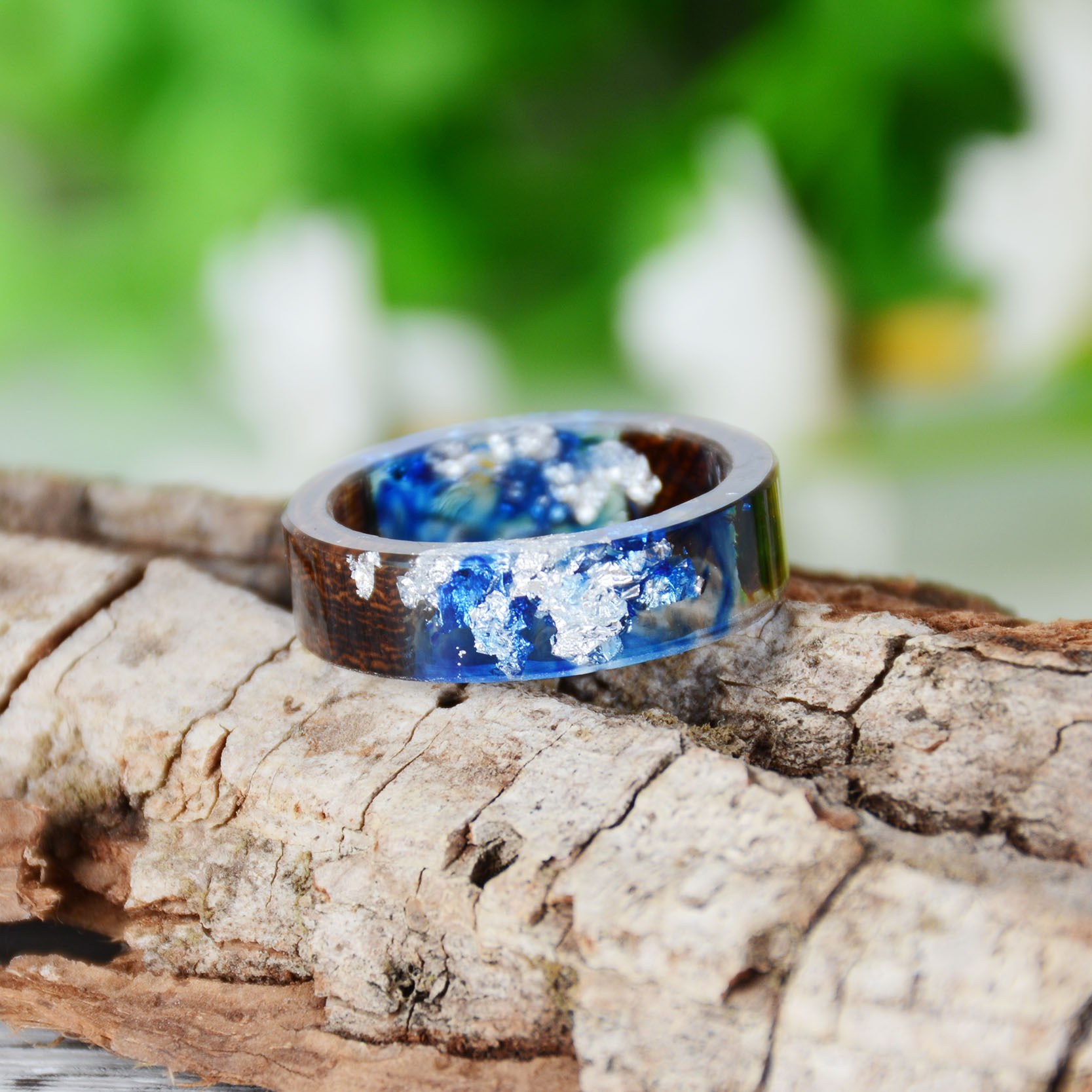 Creative Wooden Resin Ring for – Dried Flower Bulk recenzja i cena