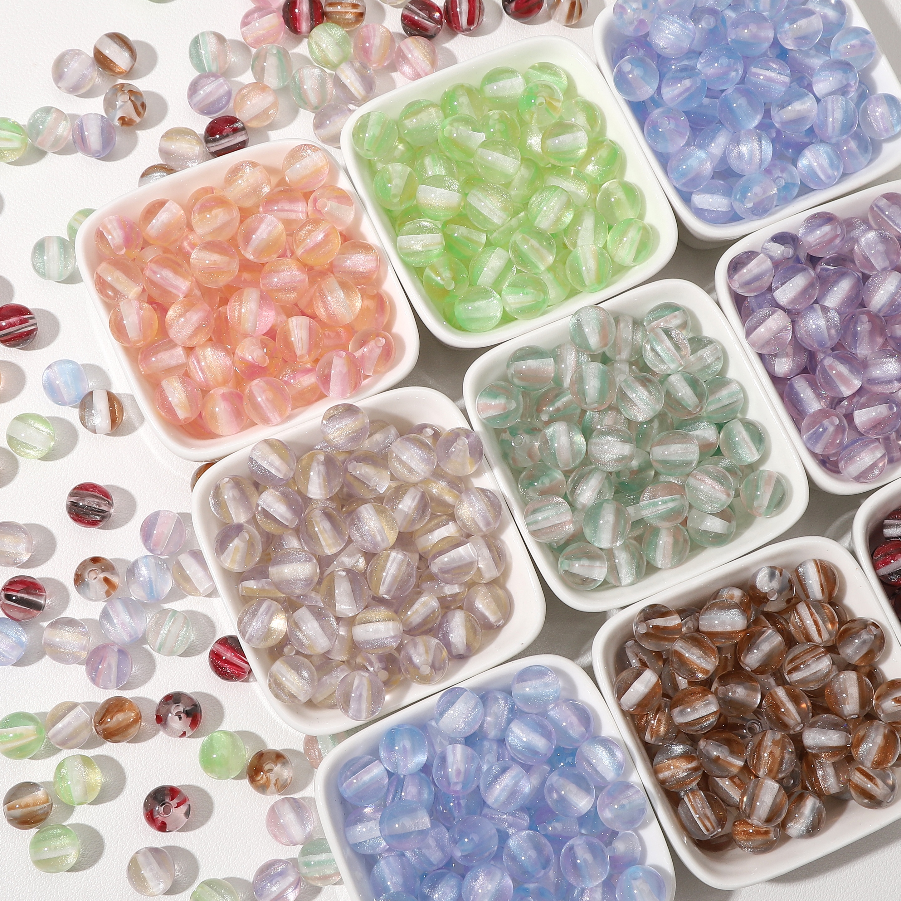 8mm 100Pcs Colorful Round Resi – Resin Craft Material recenzja i cena