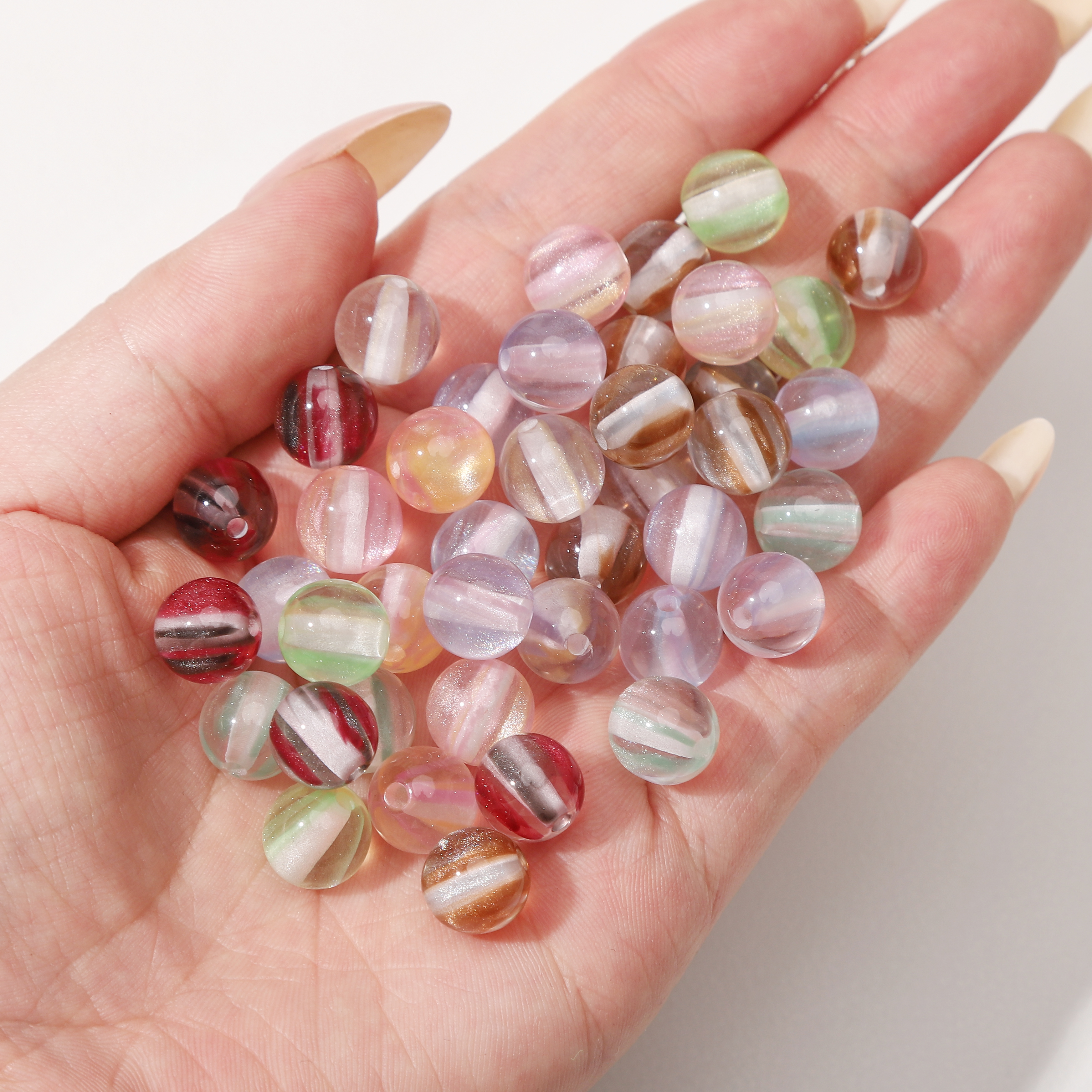 8mm 100Pcs Colorful Round Resi – Resin Craft Material recenzja i cena