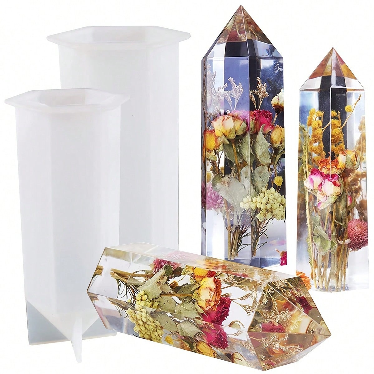 1Pcs Crystal Tower Resin Silic – Flower Preservation Resin recenzja i cena