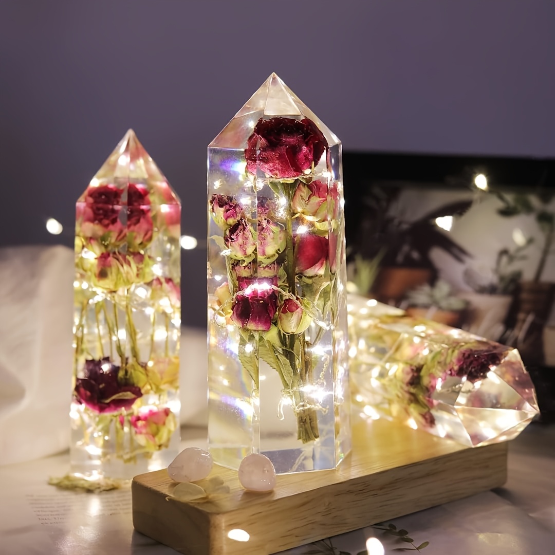 1Pcs Crystal Tower Resin Silic – Flower Preservation Resin recenzja i cena