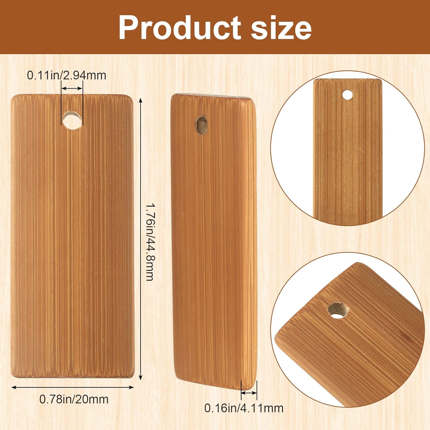 50Pcs Natural Wood Blanks 45x2 – Wood Ring Blank recenzja i cena