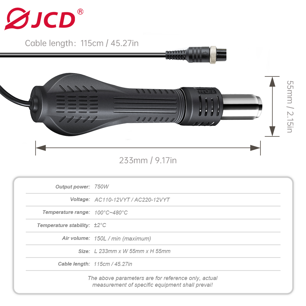 JCD HOT AIR GUN Soldering stat – Heat Gun Small recenzja i cena