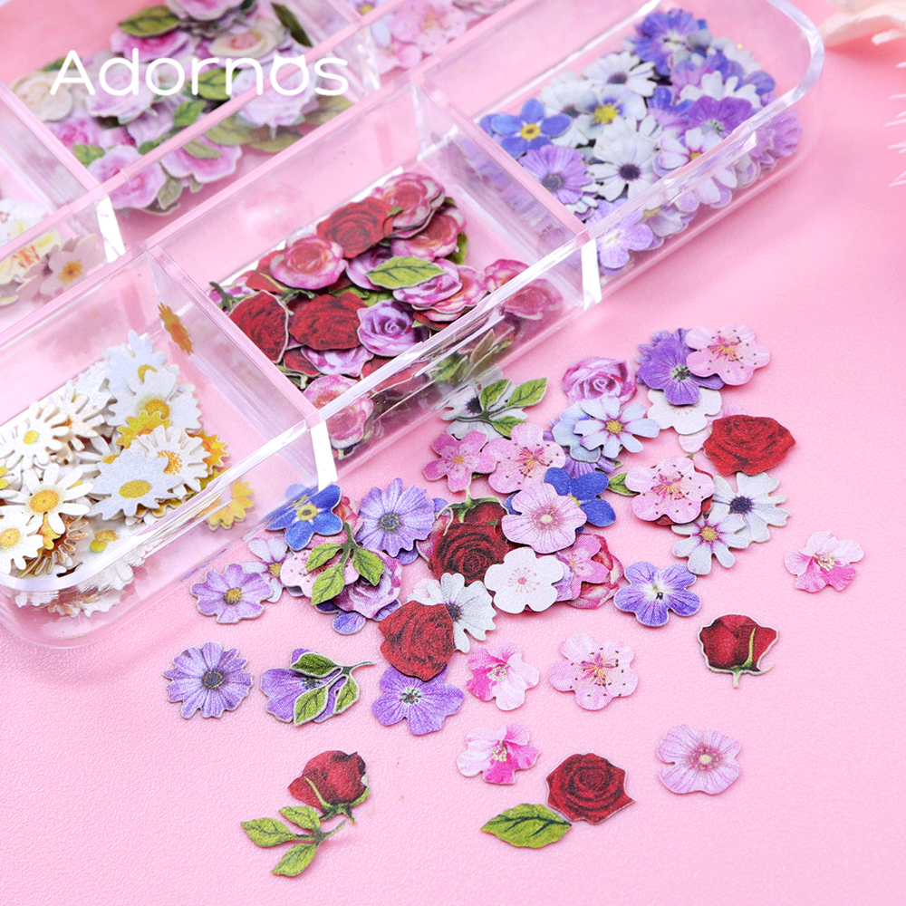 6 Grids Flowers Wood Pulp Chip – Flower Preservation Resin recenzja i cena