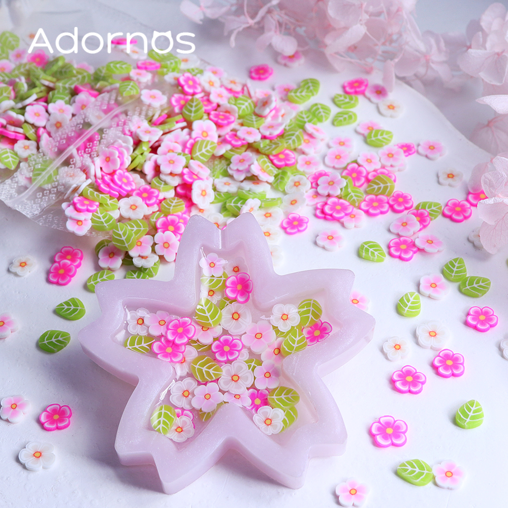 10g Pink Flowers Polymer Clay  – Flower Preservation Resin recenzja i cena