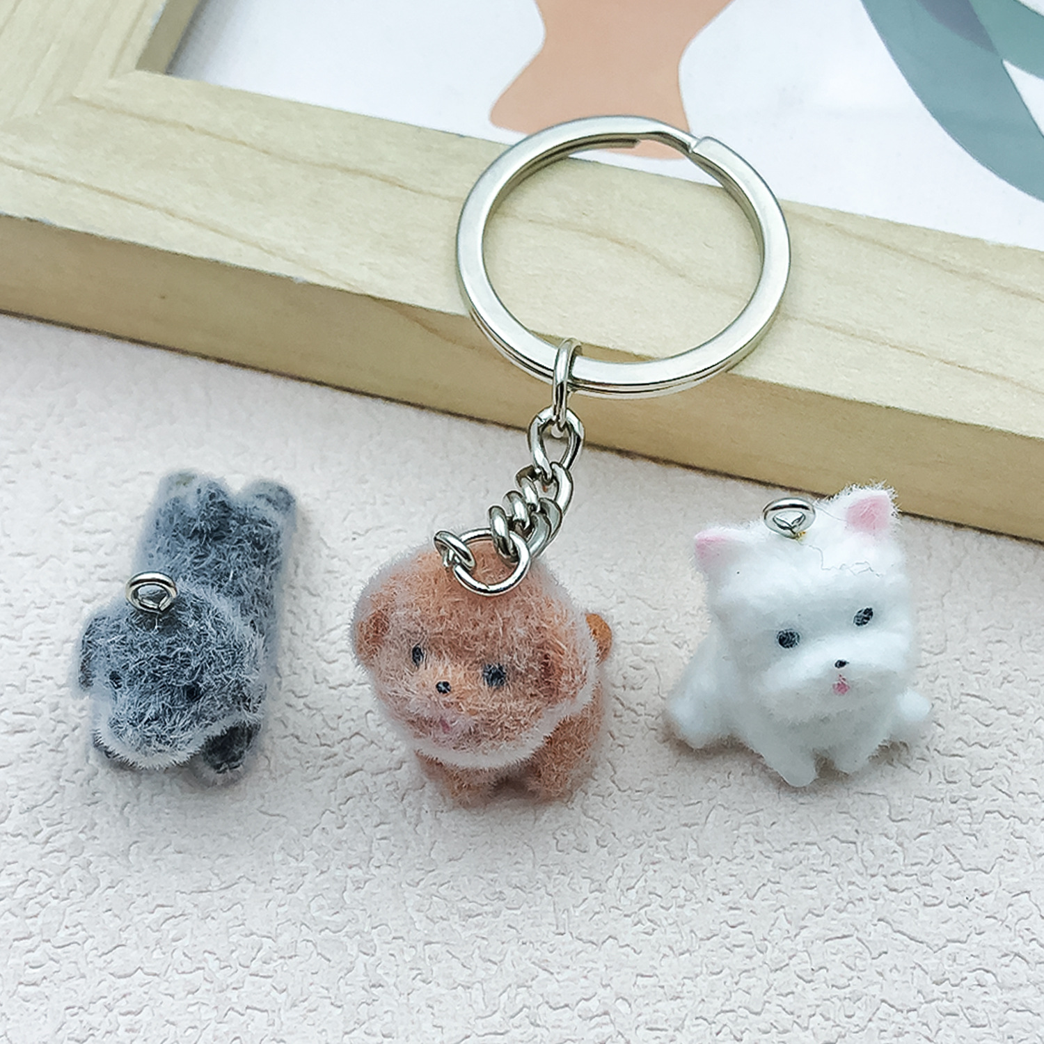 5pcs&1pc Flocked Resin Animal  – Resin Craft Kit recenzja i cena