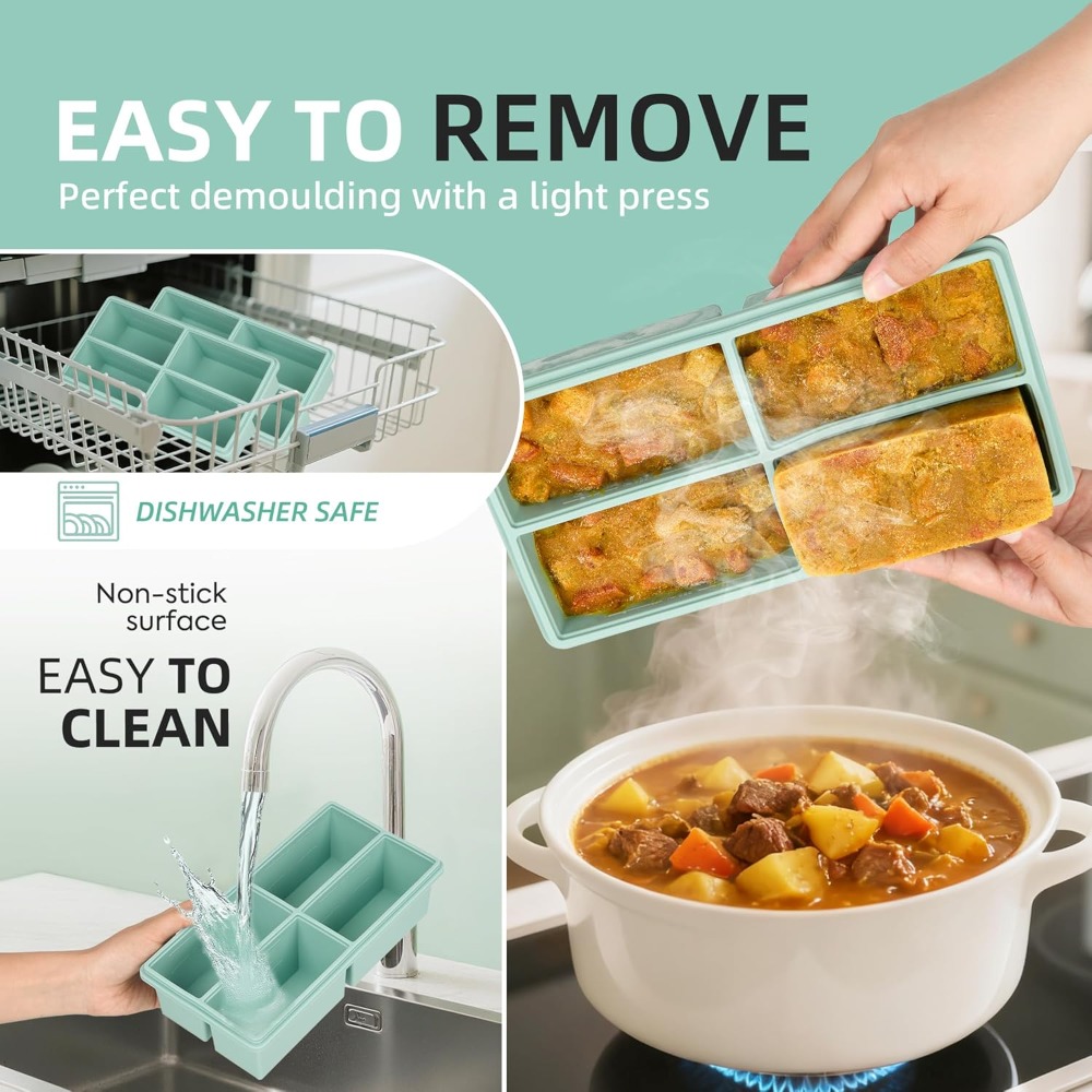 Silicone Freezer Trays with Li – Silicone Mold Tray recenzja i cena