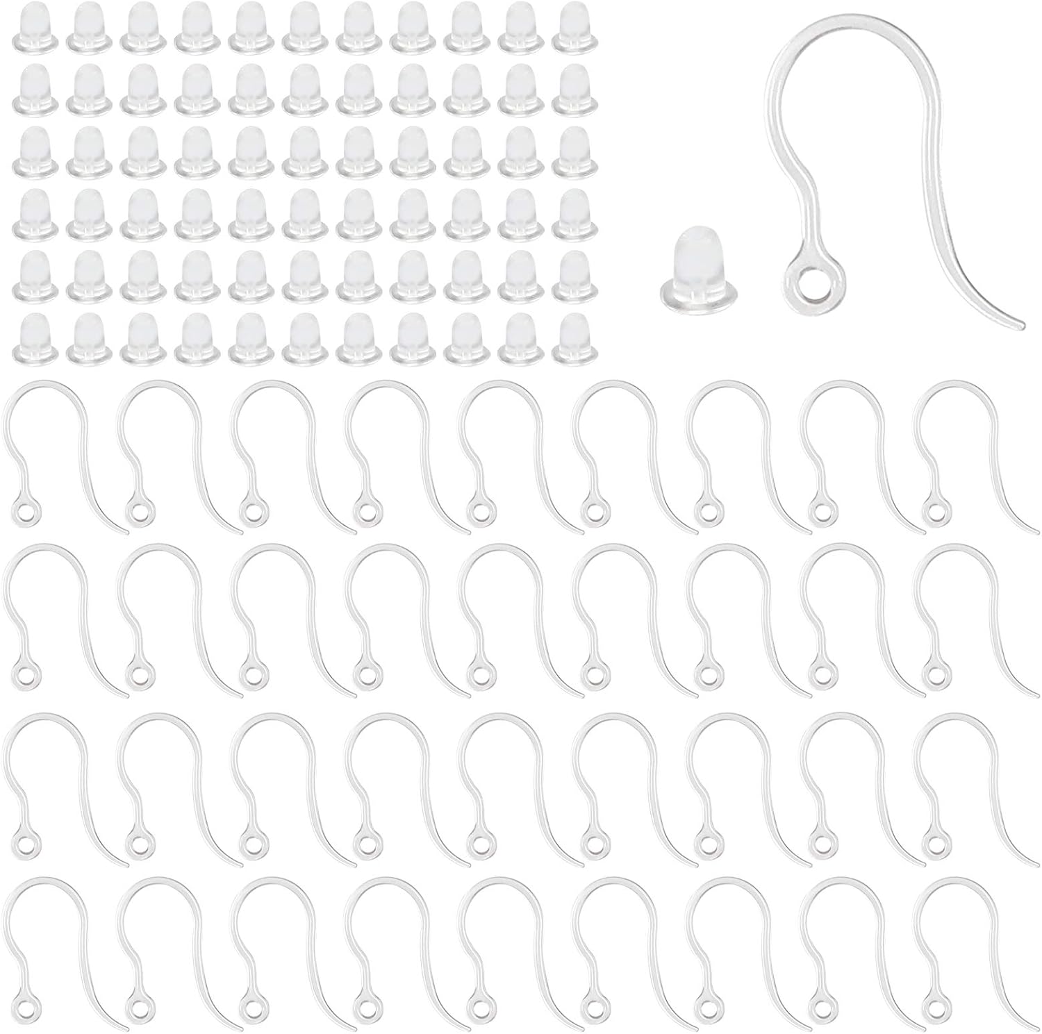 40pcs Clear Plastic Earring Ho – Resin Craft Projects recenzja i cena