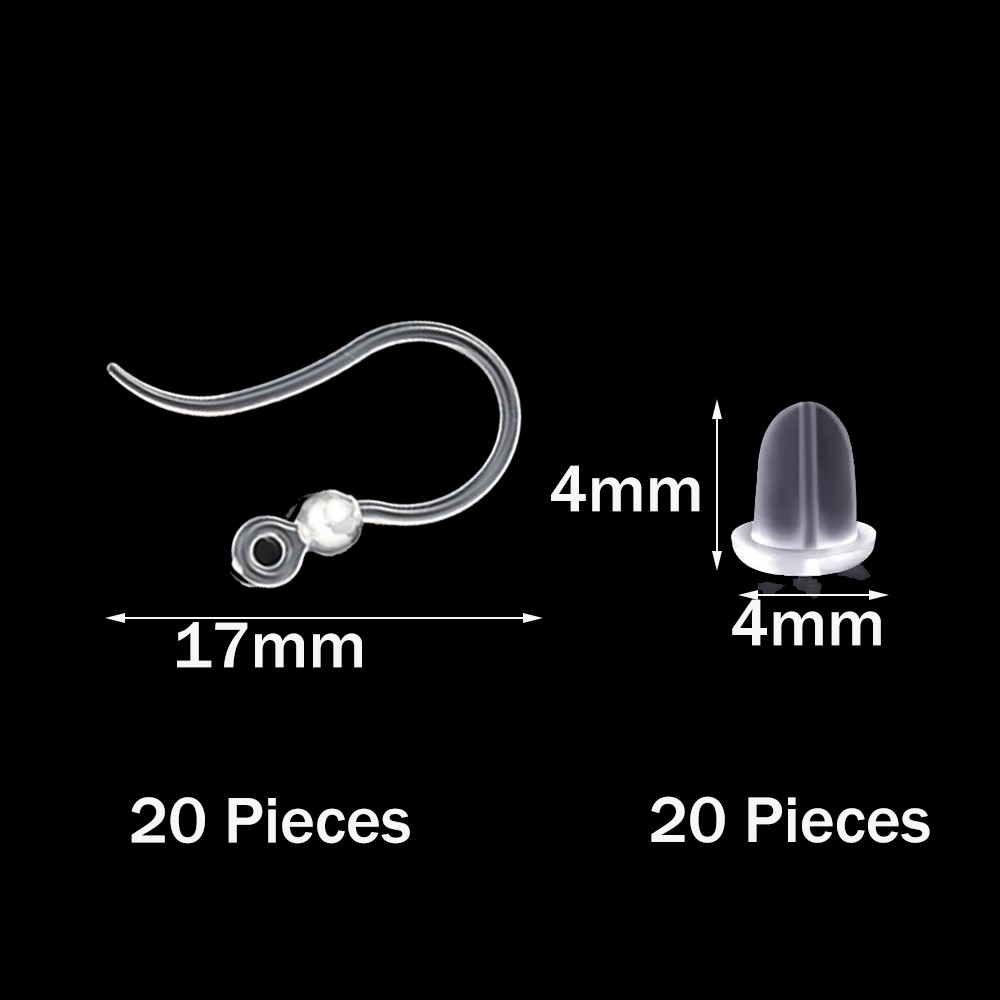 40pcs Clear Plastic Earring Ho – Resin Craft Projects recenzja i cena