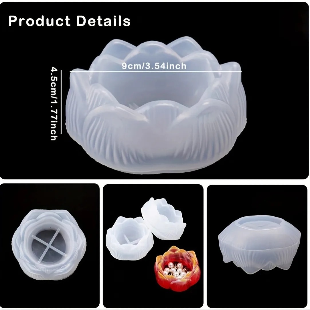 1pc DIY Lotus Flower Silicone  – Flower Preservation Resin recenzja i cena