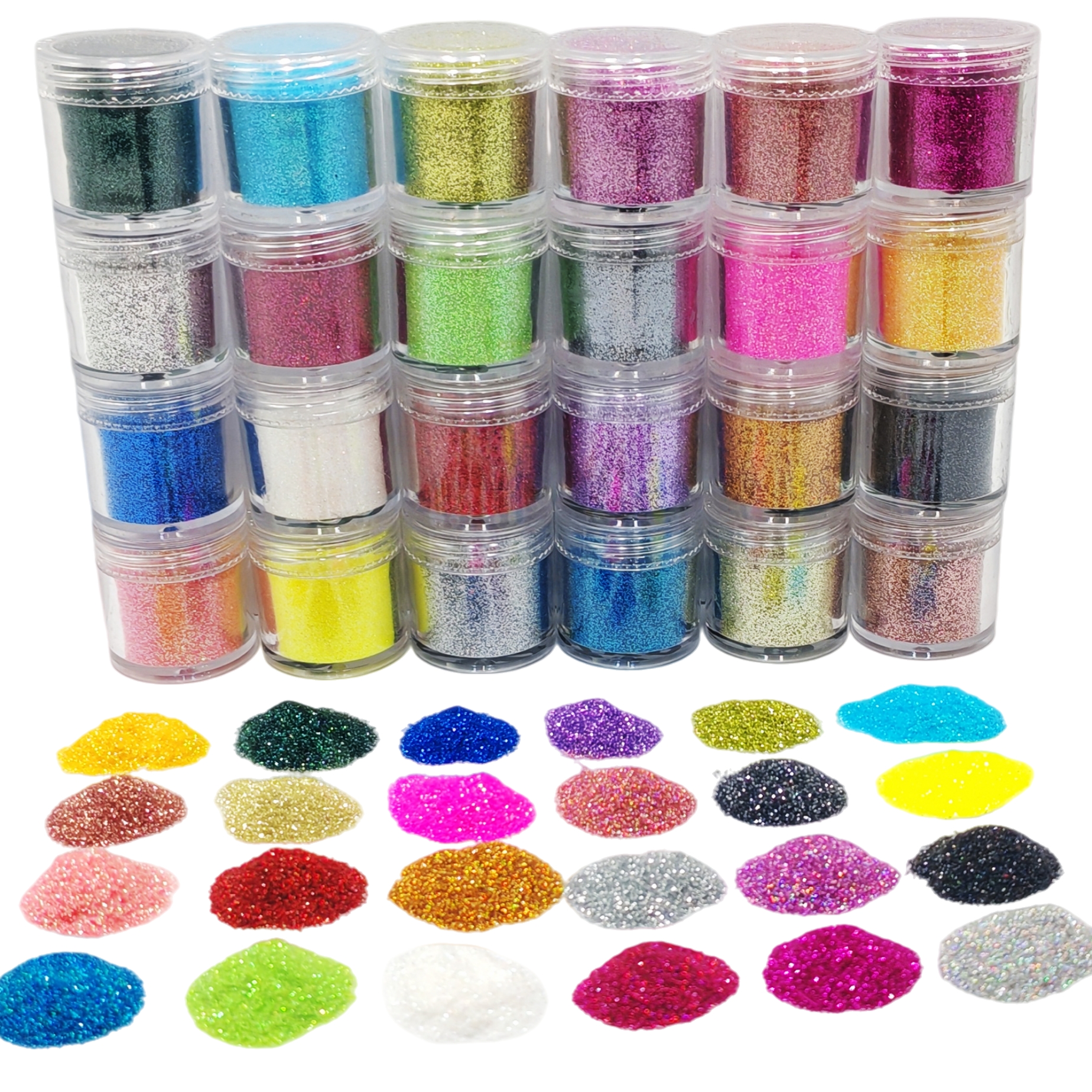 24-Color Cosmetic Iridescent H – Resin Glitter Pack recenzja i cena