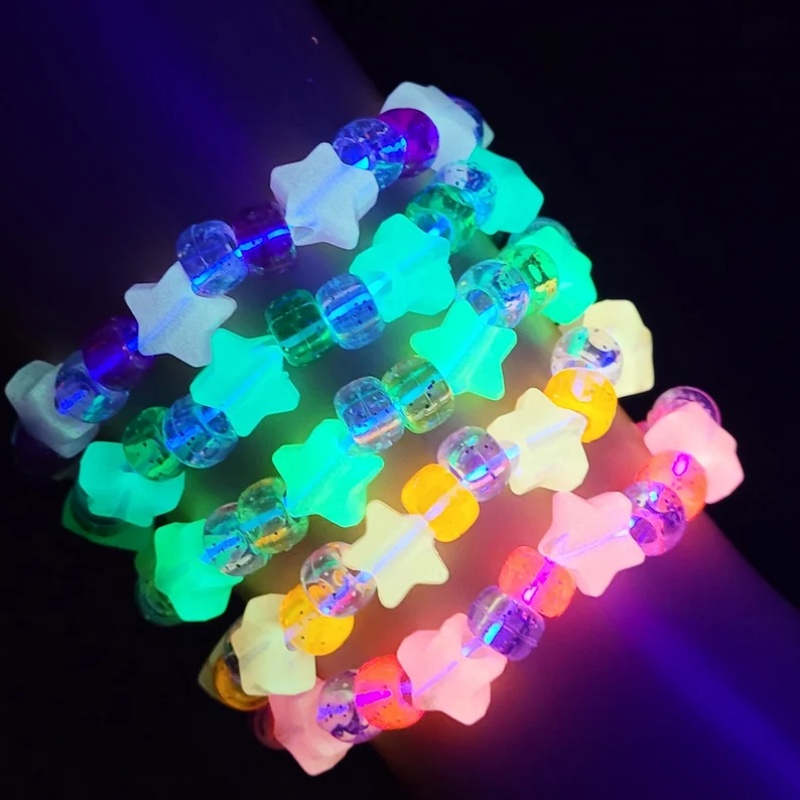 5 Glow star kandi bracelet set – Resin Glitter Pack recenzja i cena