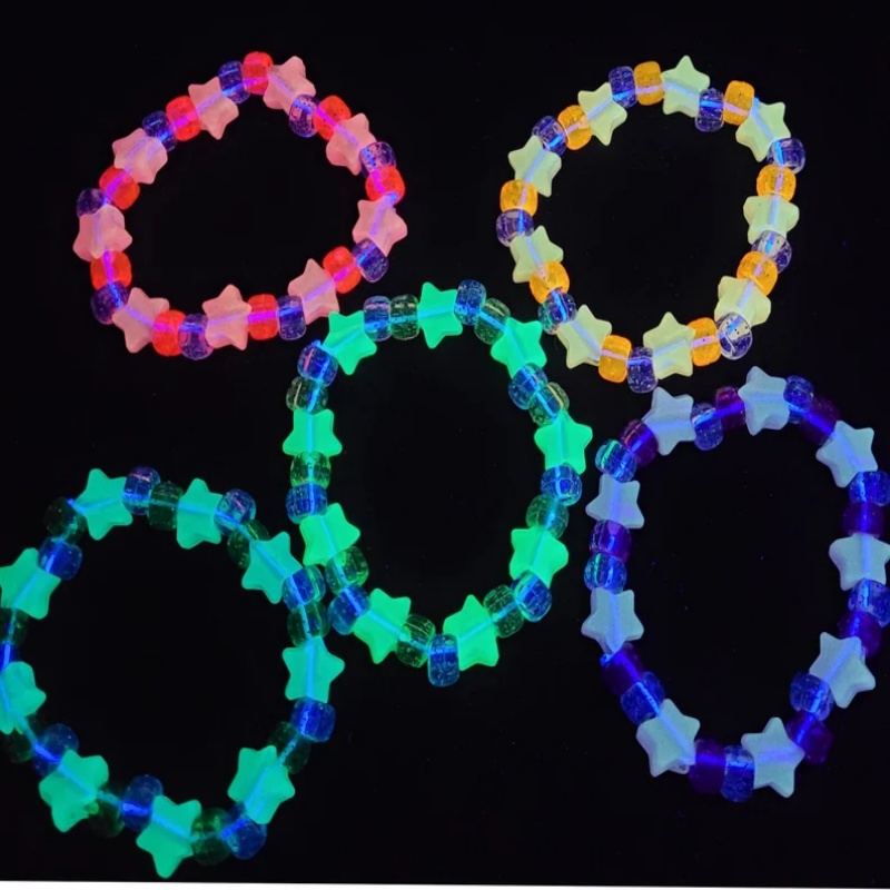 5 Glow star kandi bracelet set – Resin Glitter Pack recenzja i cena