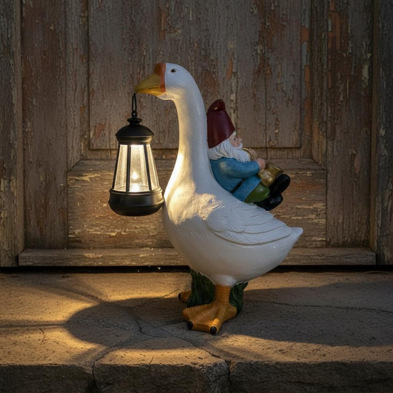 Gnome Riding Goose Statue Weat – Crafting Resin recenzja i cena