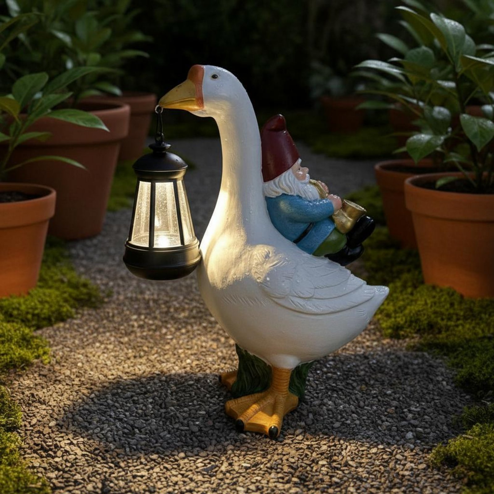 Gnome Riding Goose Statue Weat – Crafting Resin recenzja i cena