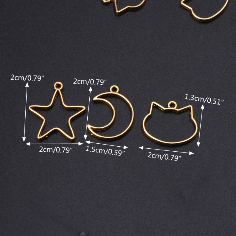 90 Pieces Mini Geometric Frame – Bezels Set Pendant recenzja i cena