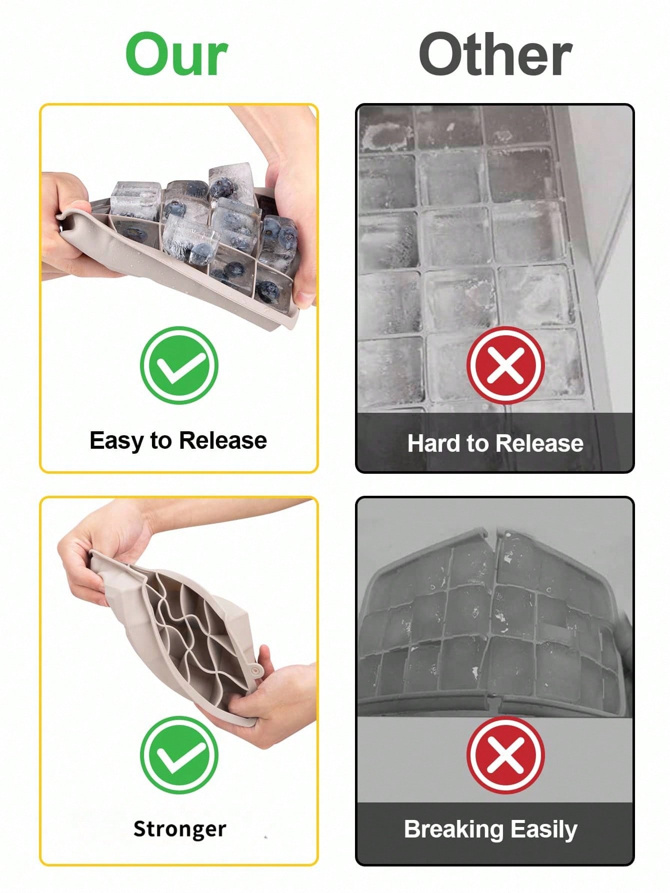 Madebyblanc 1pc 15 Grid Silico – Silicone Mold Tray recenzja i cena