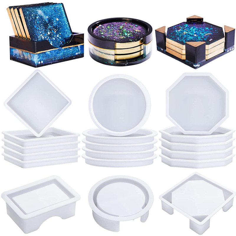 Coaster Resin Molds Silicone,  – Coaster Mold Round recenzja i cena