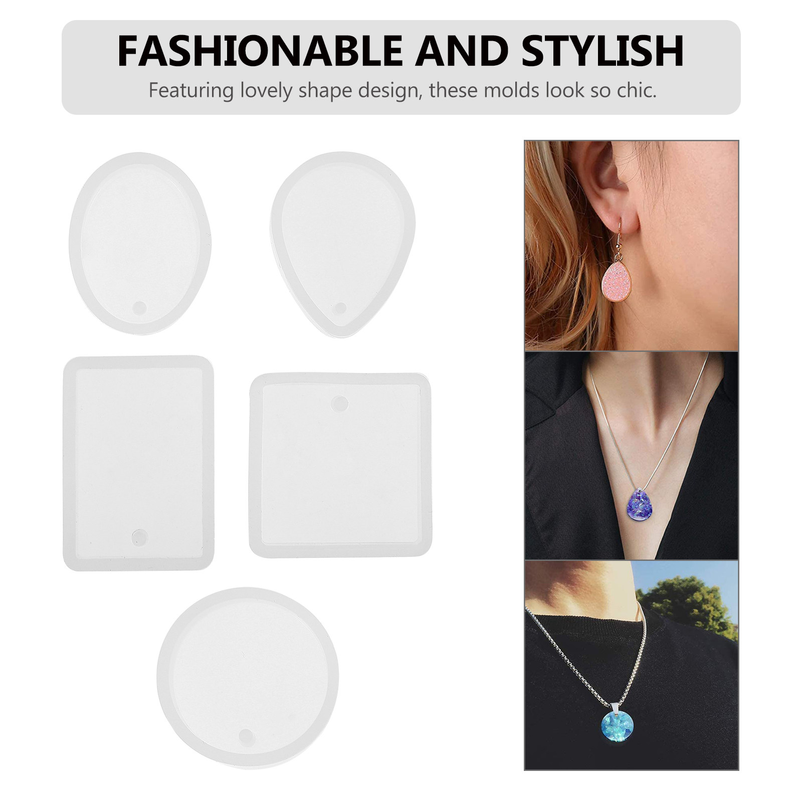 10pcs Pendant Mold Set Silicon – Crafting Resin recenzja i cena