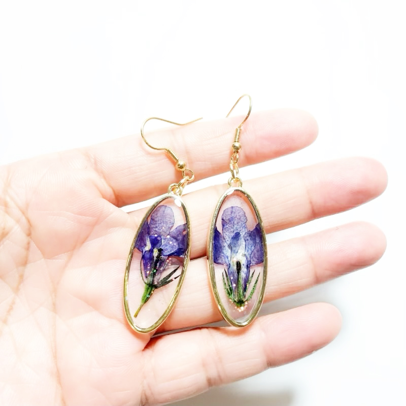 Dried Flower Earrings Heart Re – Dried Flower Bulk recenzja i cena