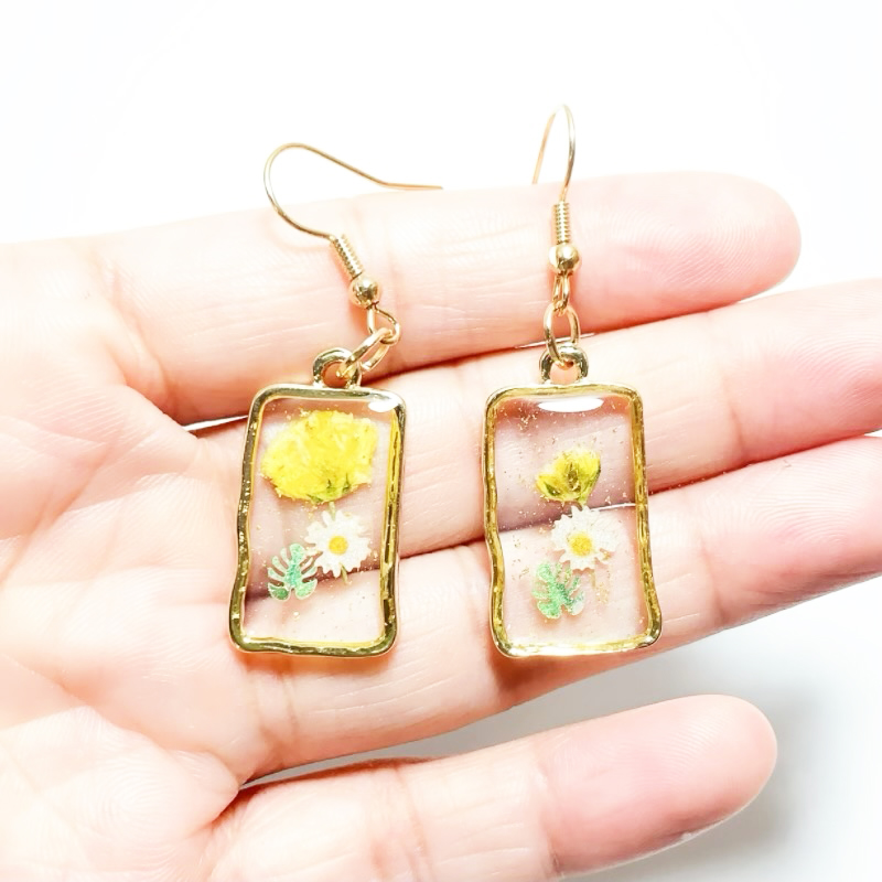 Dried Flower Earrings Heart Re – Dried Flower Bulk recenzja i cena