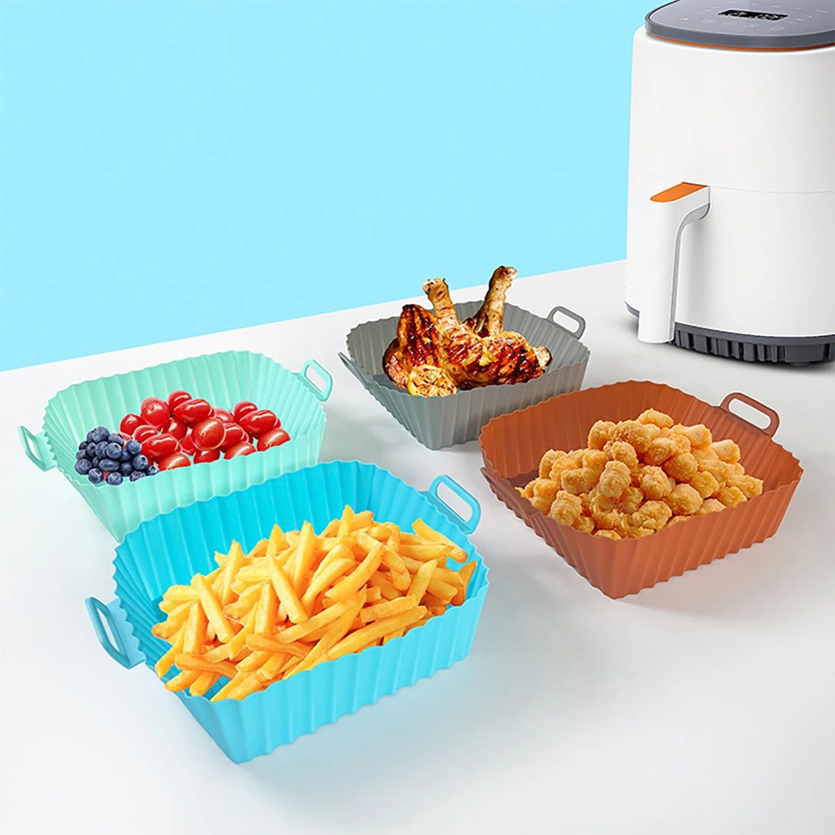 Silicone Fryer Mold Air Fryer  – Silicone Mold Tray recenzja i cena