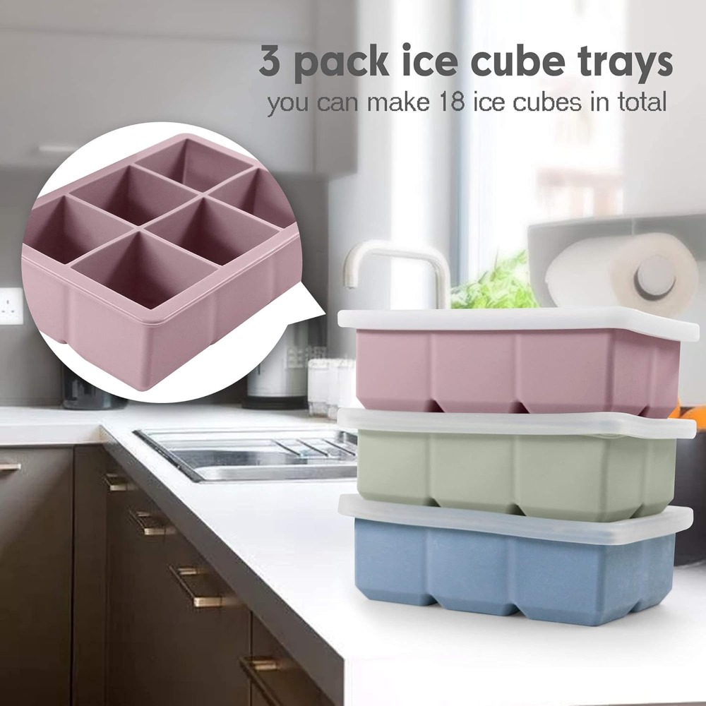 Large Silicone Ice Cube Trays  – Silicone Mold Tray recenzja i cena