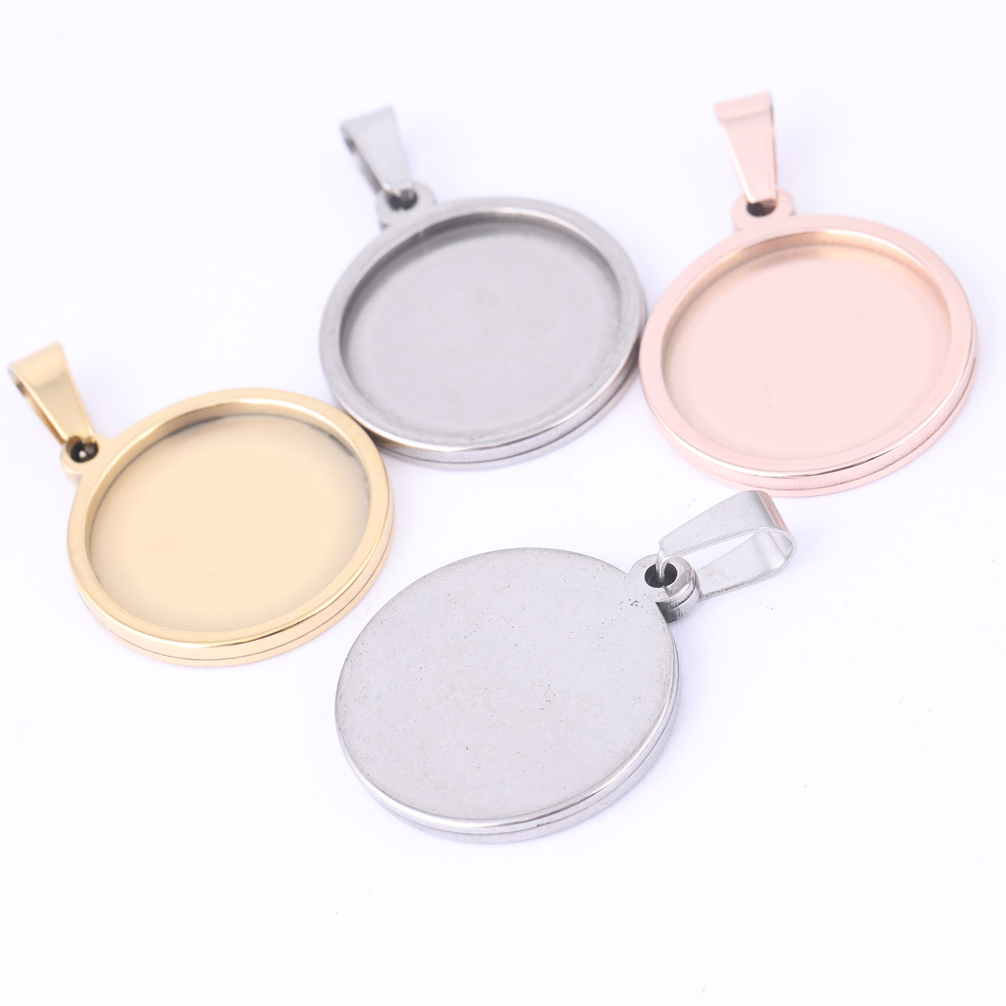5pcs Stainless Steel 16mm 18mm – Bezels Set Pendant recenzja i cena