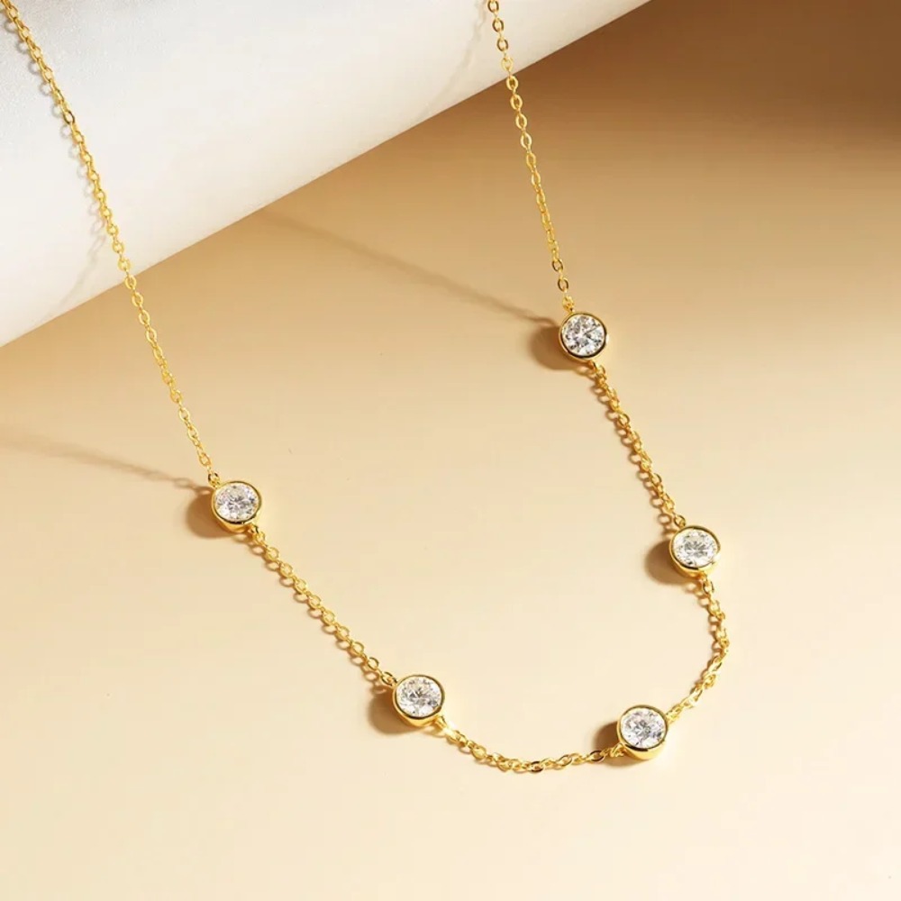 GRA Certified 5mm Moissanite N – Bezels Set Pendant recenzja i cena